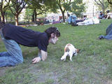 Thompkins Square Park - Man and Dog...