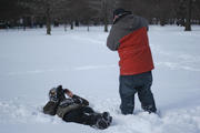 Central Park Snowball Fight, NYC...